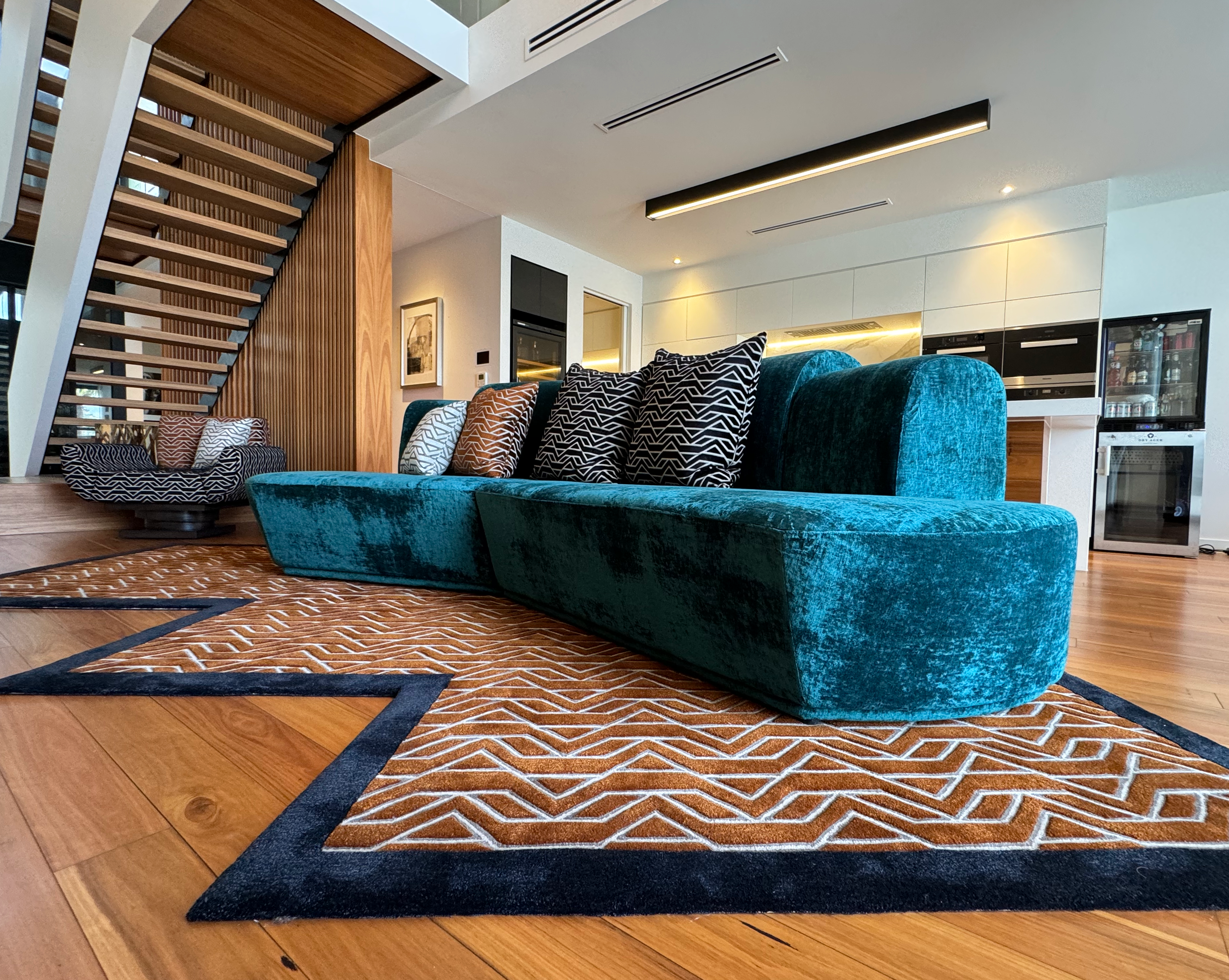 Mid Century Modern Sofa, by Luxury Interior Designer, Interior Design Mark Alexander Design