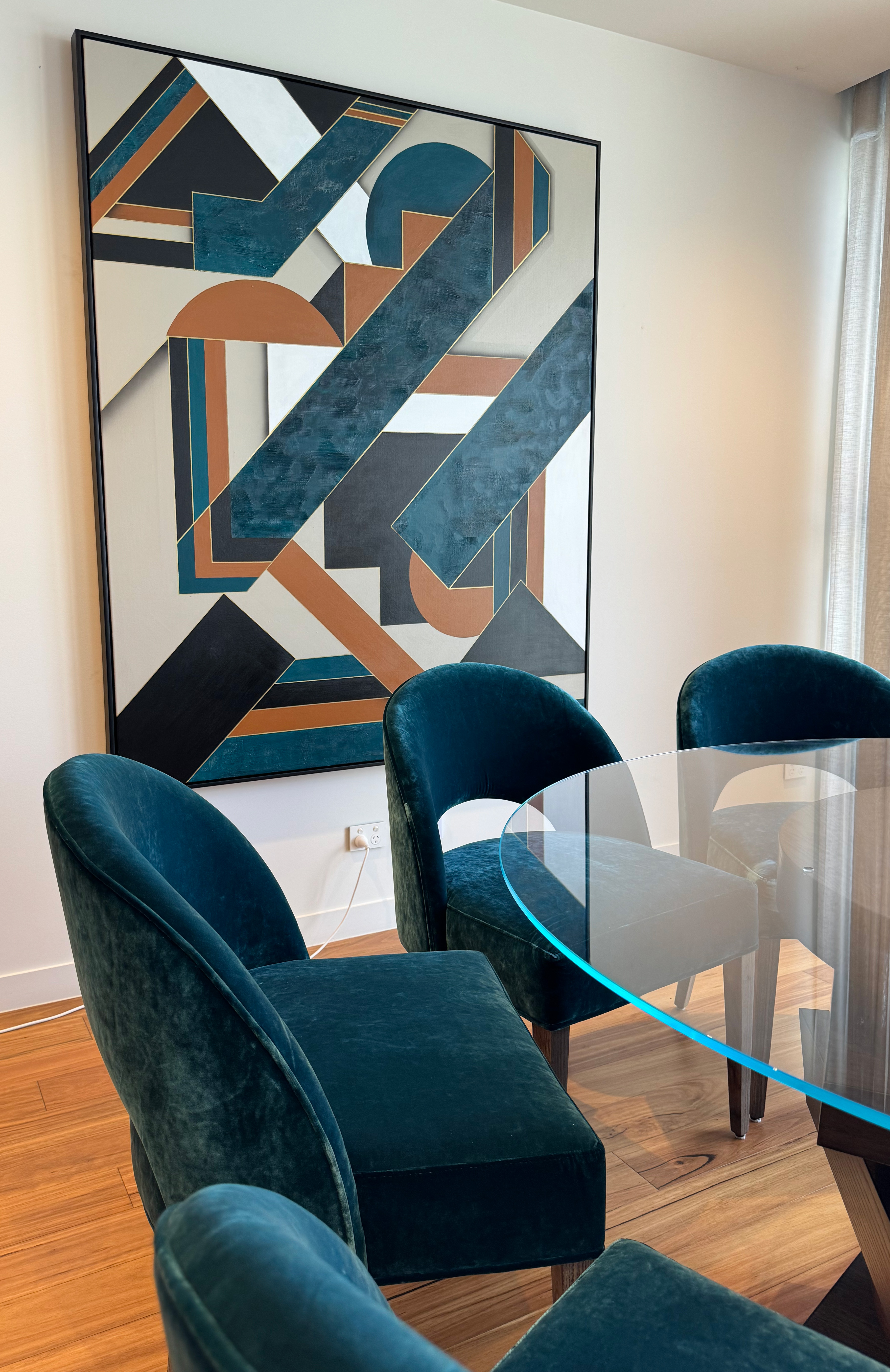 Mid Century Modern Dining Chair, by Luxury Interior Designer, Interior Design Mark Alexander Design