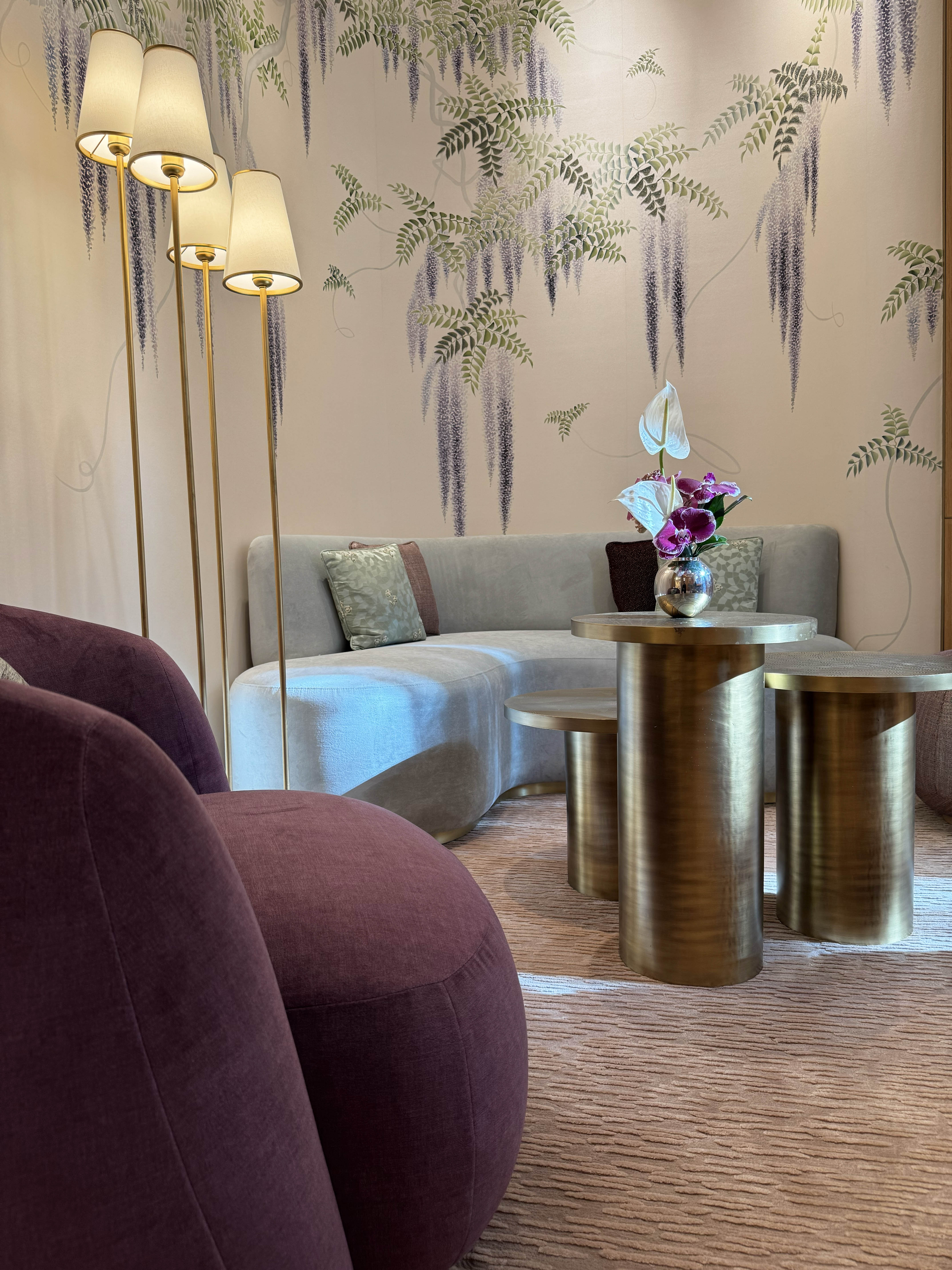 Luxury Curved Sofa by Luxury Interior Designer and Furniture Manufacturer Mark Alexander for Cartier Melbourne